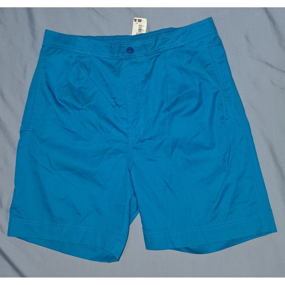 Vtg Christian Dior Monsieur Blue Pleated Shorts Sz Large NWT Deadstock Preppy